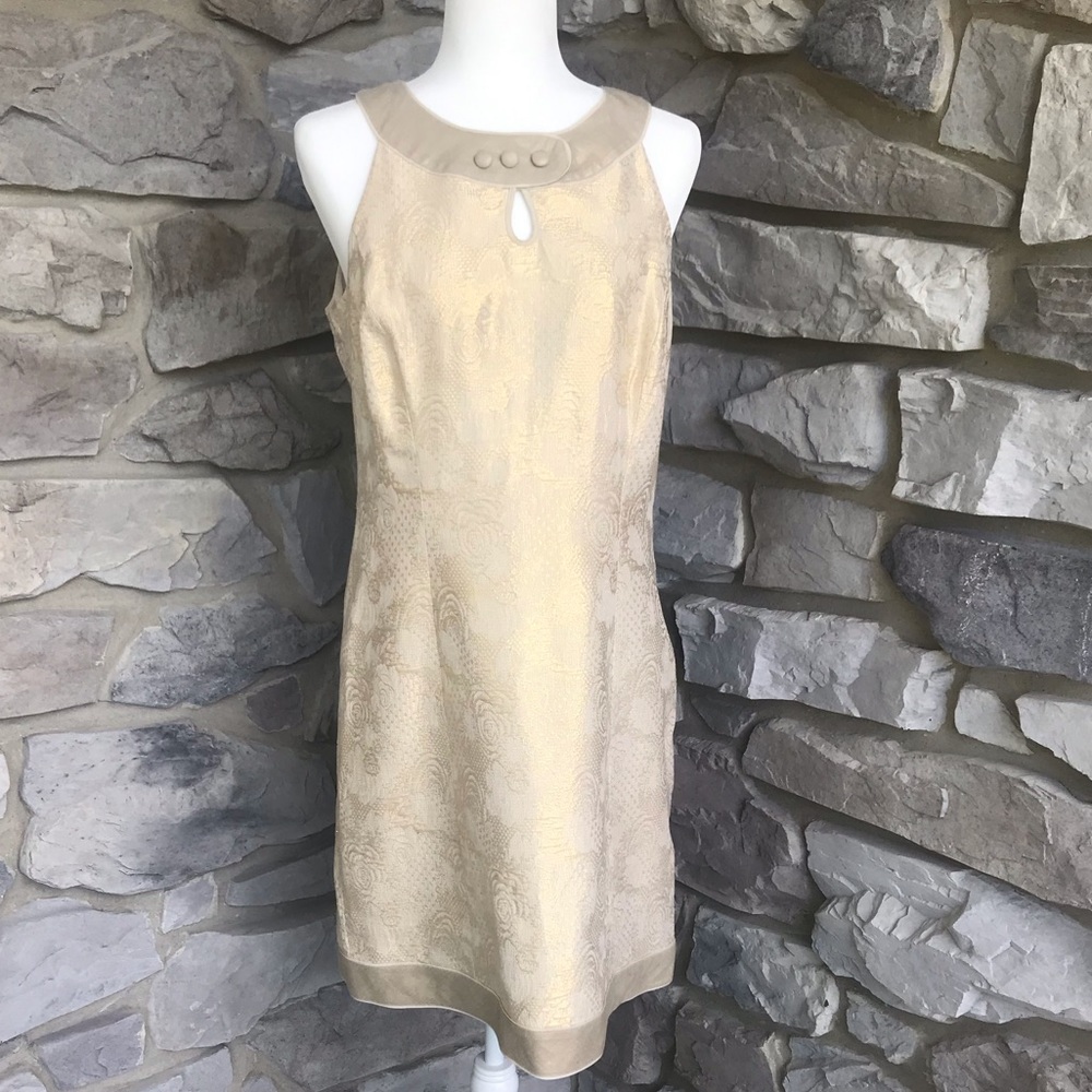 Antonio Melani Gold Threaded Dress